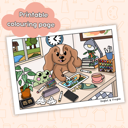 Colourception • Printable Colouring Page