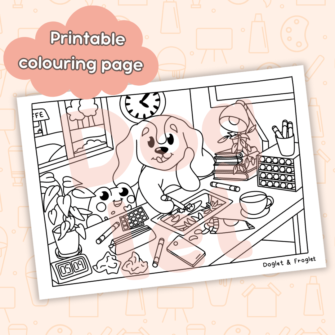 Colourception • Printable Colouring Page
