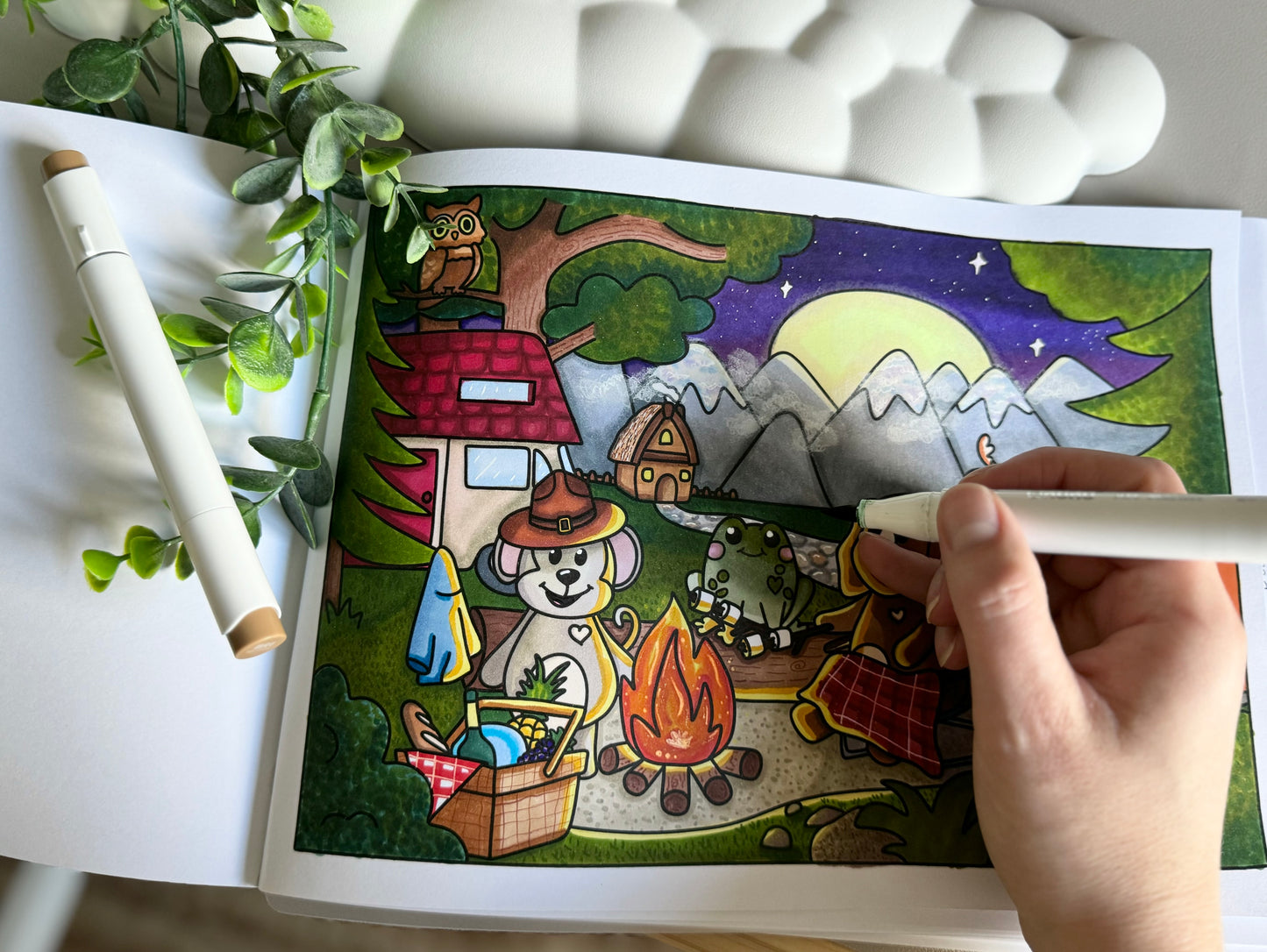 colouring book uk, cute colouring book uk, colouring book with dogs, colouring book with frogs, adult colouring book, colouring book for kids, doglet and froglet, travel colouring book