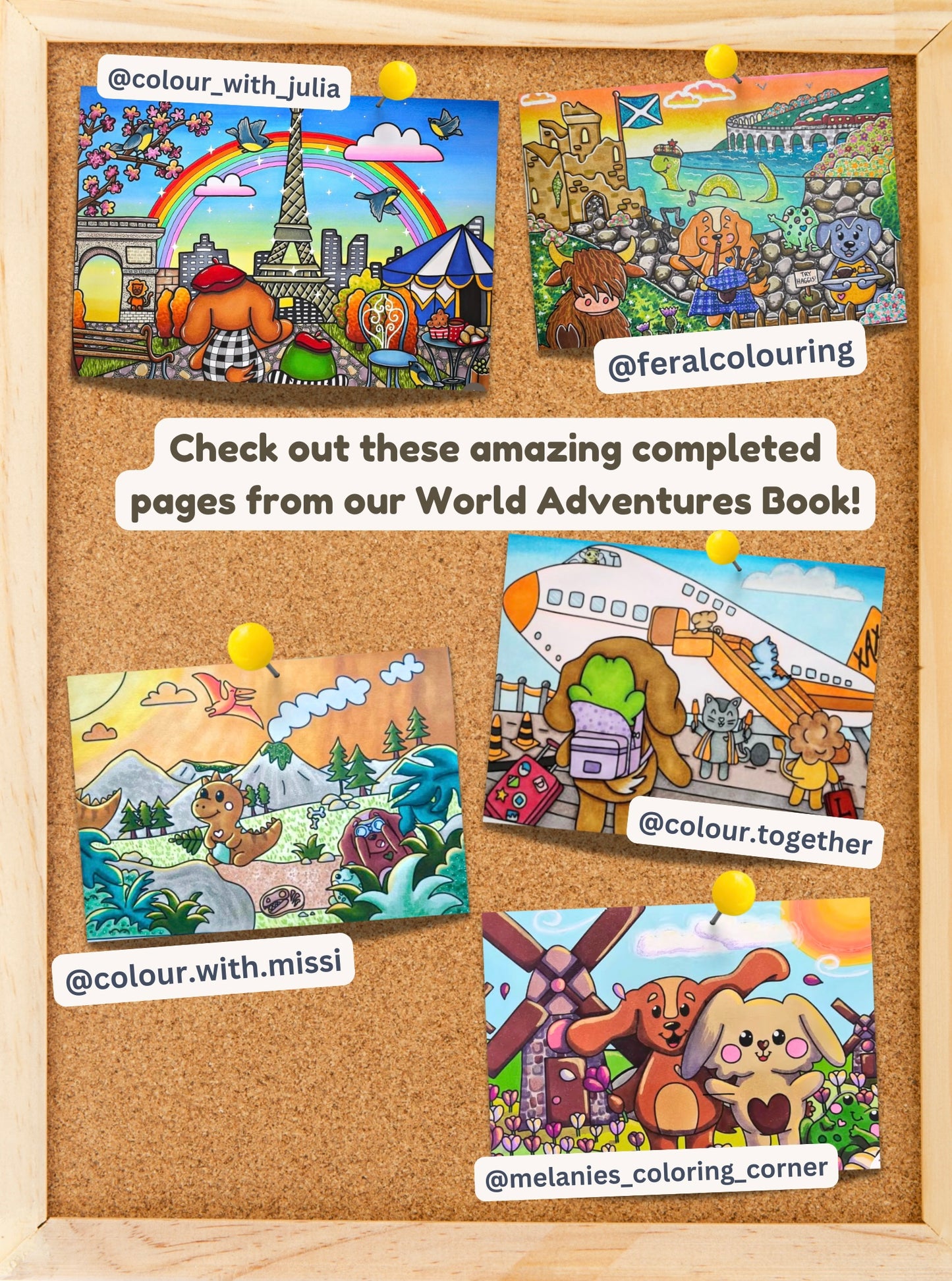 World Adventure Colouring Book • 26 Page Premium Colouring Book