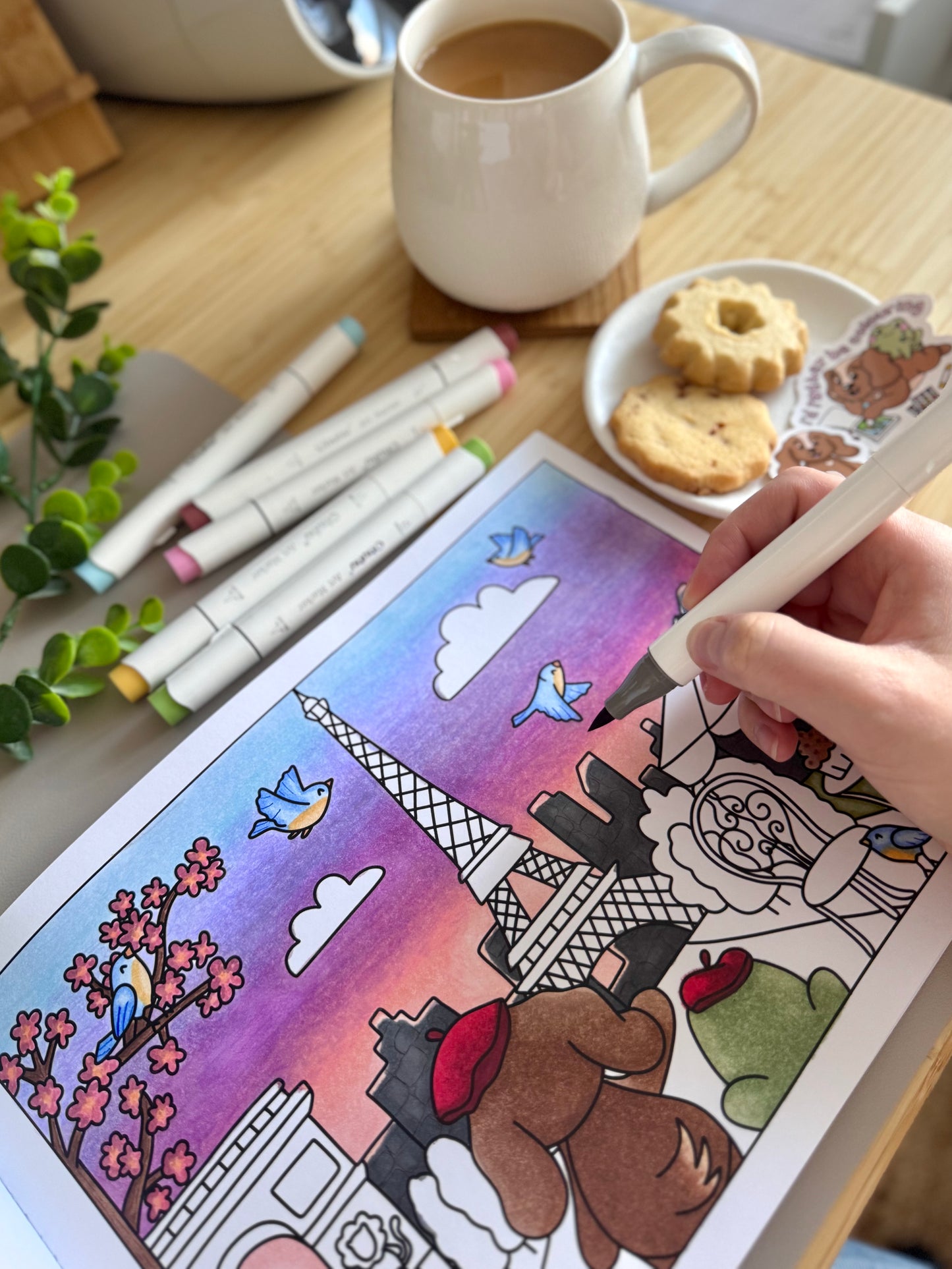 colouring book uk, cute colouring book uk, colouring book with dogs, colouring book with frogs, adult colouring book, colouring book for kids, doglet and froglet, travel colouring book, colouring book gift set