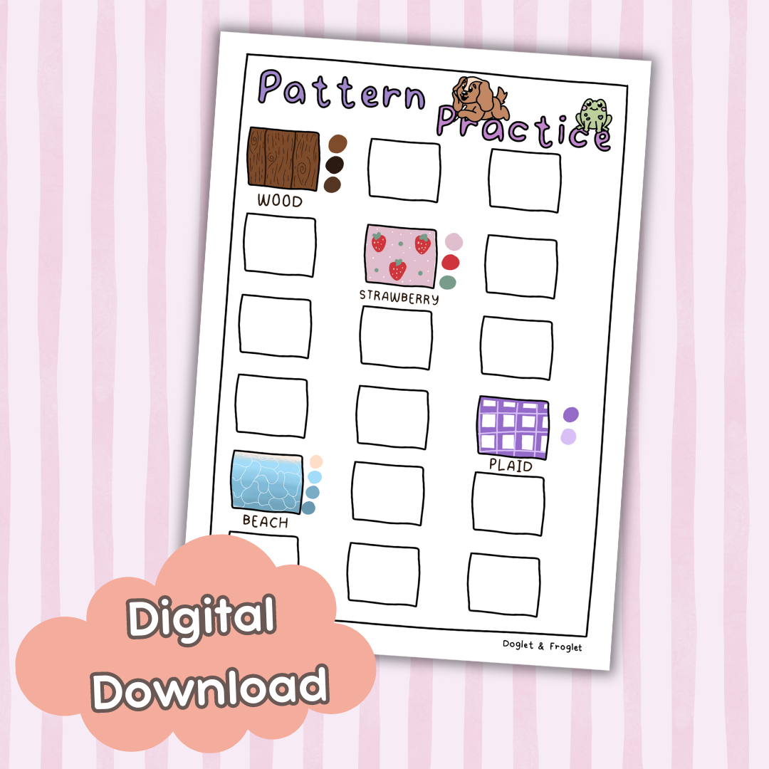 Doglet & Froglet Printable Pattern Swatch Sheet – Doglet and Froglet doglet-froglet-printable-pattern-swatch-sheet-doglet-and-froglet