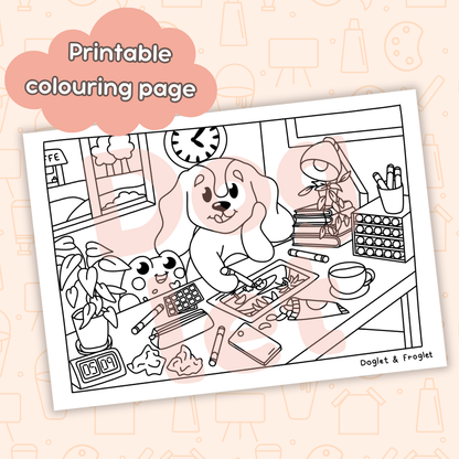 Colourception • Printable Colouring Page