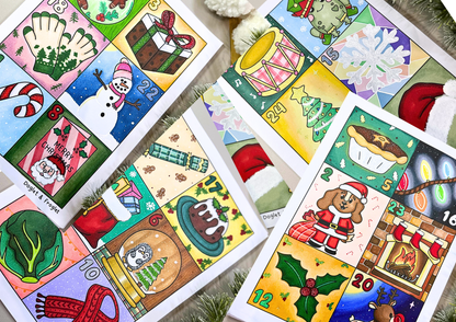 Advent Calendar Colouring • Printable Advent Calendar