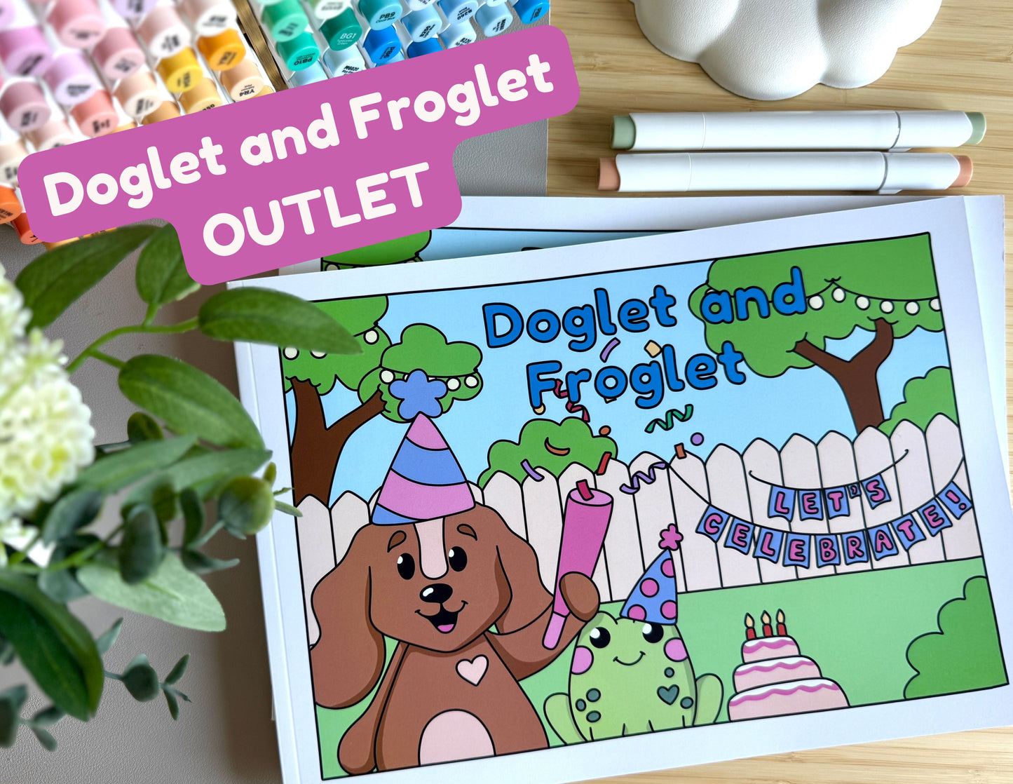 Let's Celebrate IMPERFECT Colouring Book • 28 Page Colouring Book